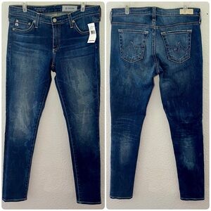 AG Adriano Goldschmied NWT The Legging Ankle Super Skinny Ankle Jeans Size 28